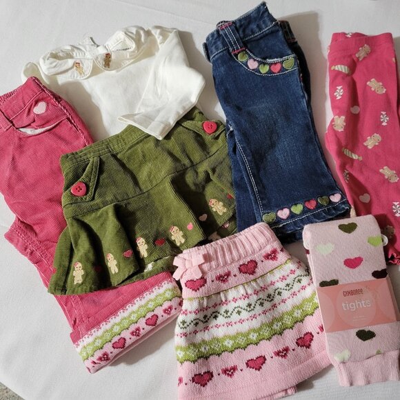Gymboree Gingerbread Girl Used 3-6 & 6-12 month Lot. Located A21 - Picture 5 of 7